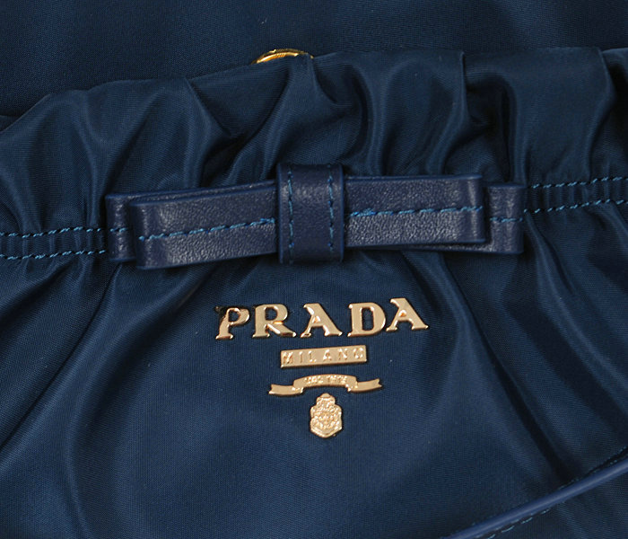 2014 Prada fabric shoulder bag BN1560 royalblue - Click Image to Close